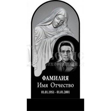 Фрезерованный памятник из гранита №38